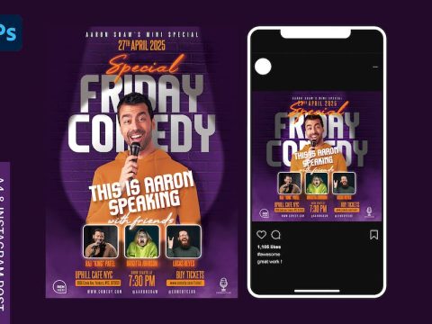 Stand Up Comedy Flyer