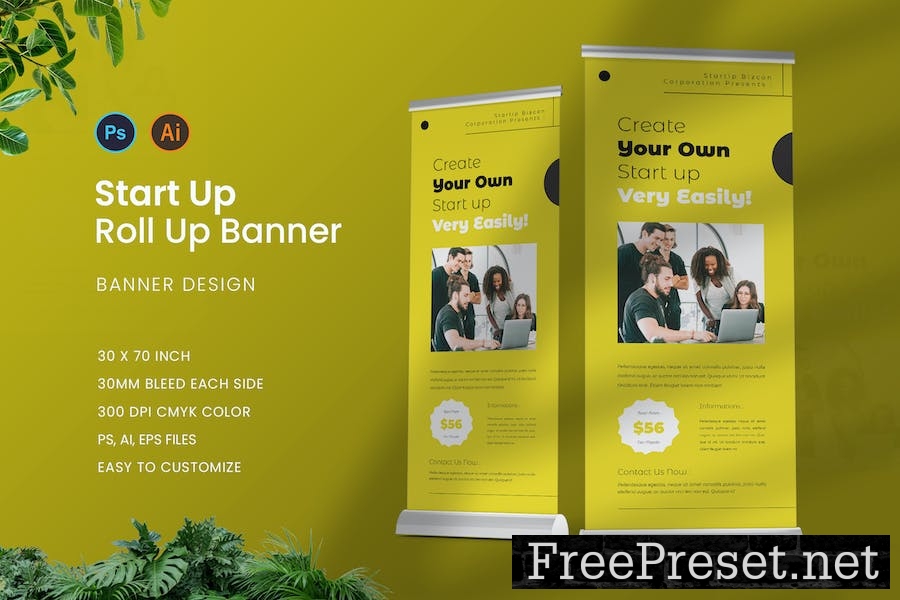 Start Up Roll Up Banner CNLNABN