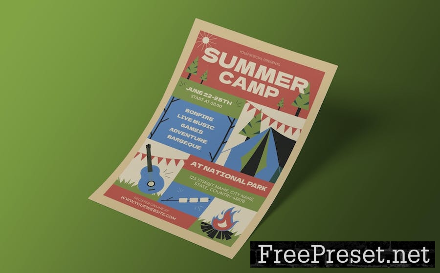 Summer Camp Flyer 3K2HHXJ