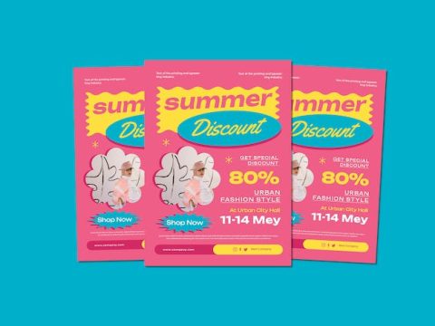 Summer Discount Fashion Flyers