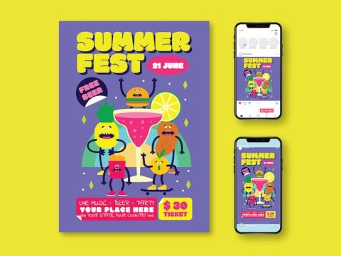 Summer Festival Flyer BUJ5U86