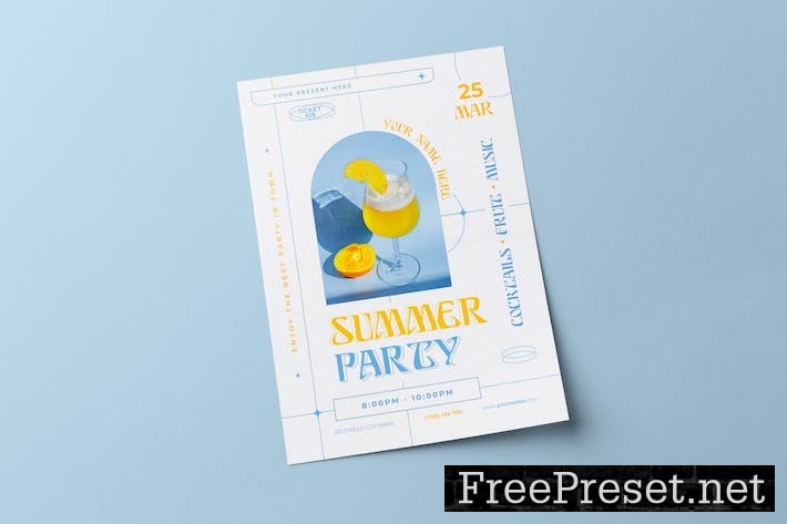 Summer Party Flyer KRJB544