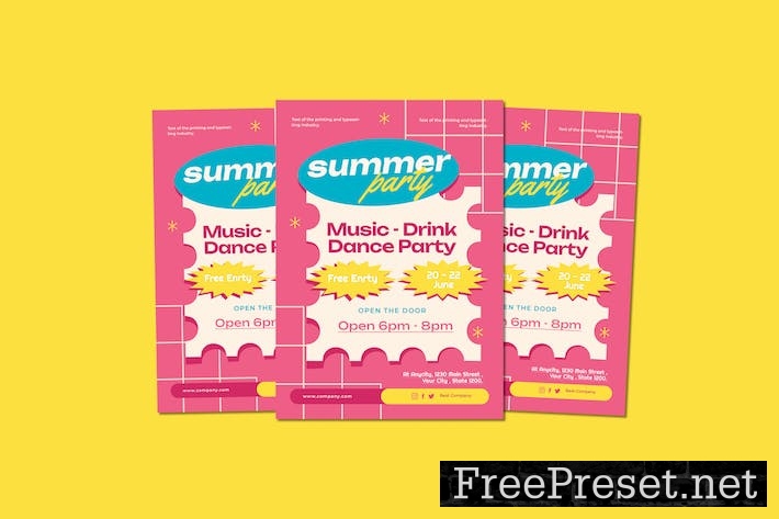 Summer Party Flyers L2AT3SB