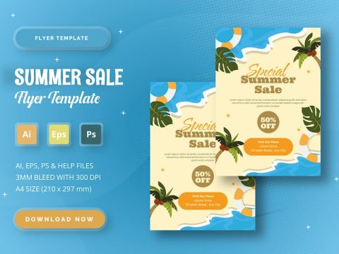 Summer Sale - Flyer Template PTK6669