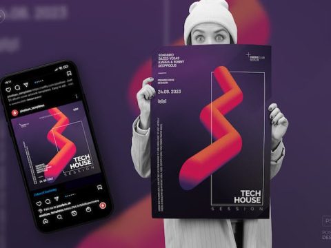 Tech-House vol.3 – Poster, Flyer Template 6GK84PF