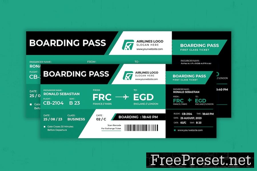 Ticket Transport Boarding Pass SPT5QLE