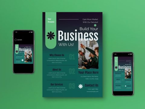 Tosca Minimalist Build Your Business Flyer Set