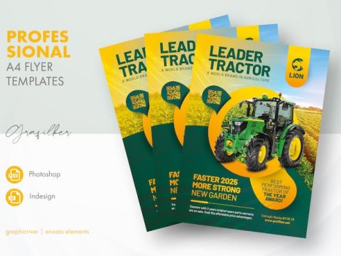 Tractor Farm Flyer Templates XLJ7TMH