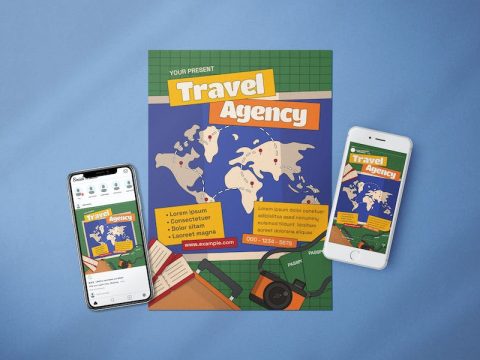 Travel Agency - Flyer Media Kit 3PMR72B