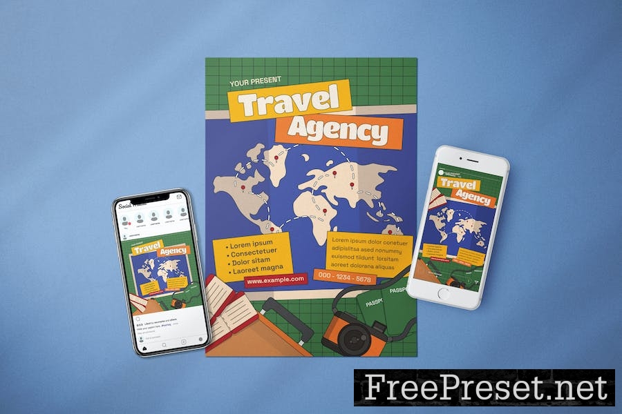 Travel Agency - Flyer Media Kit 3PMR72B