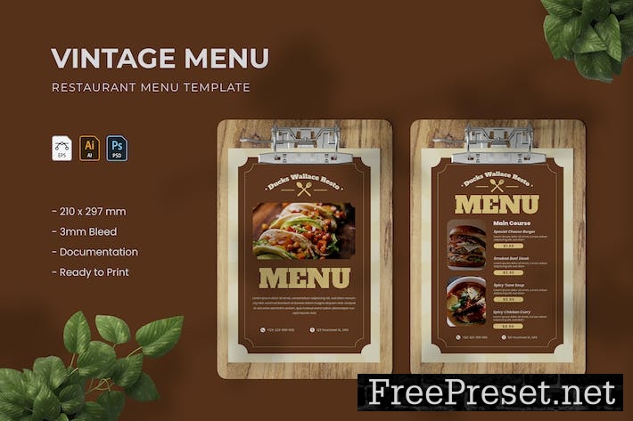 Vintage - Menu V2HUDKG