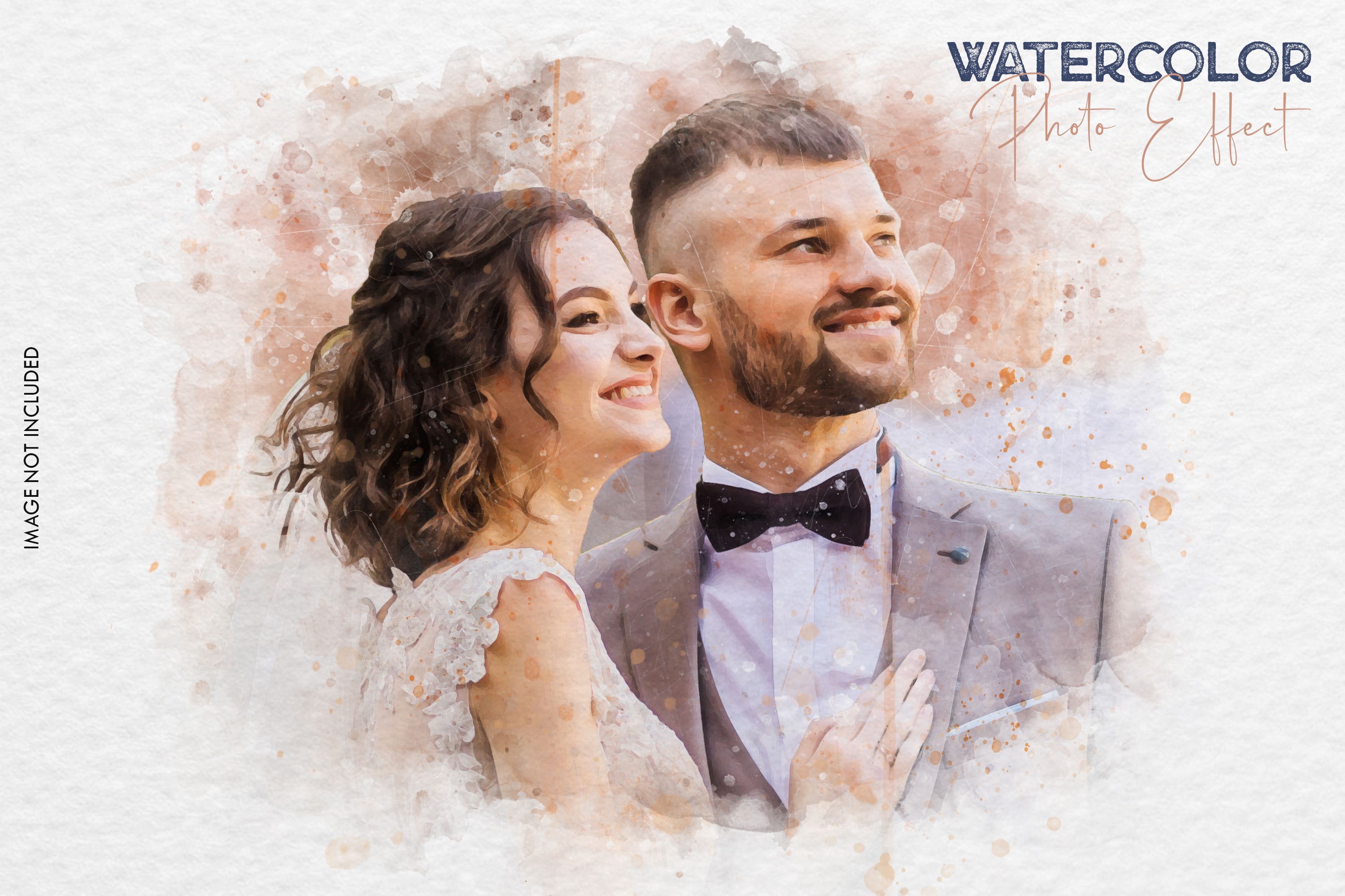 Watercolor Wedding Photo Effect 35279823