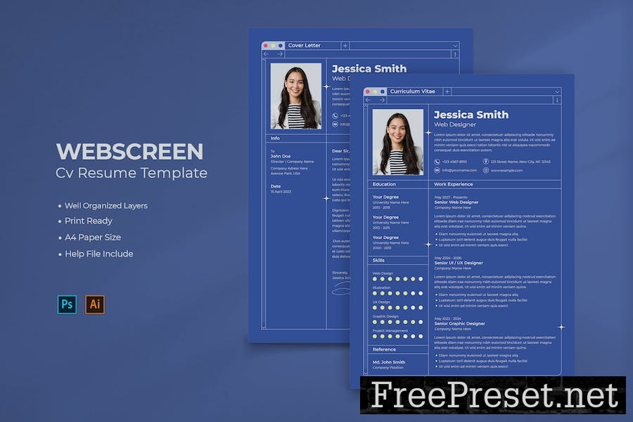 Webscreen Resume Template NZHCAR5