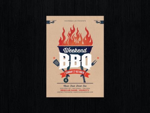 Weekend BBQ Flyer