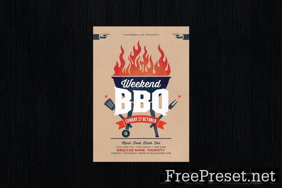 Weekend BBQ Flyer