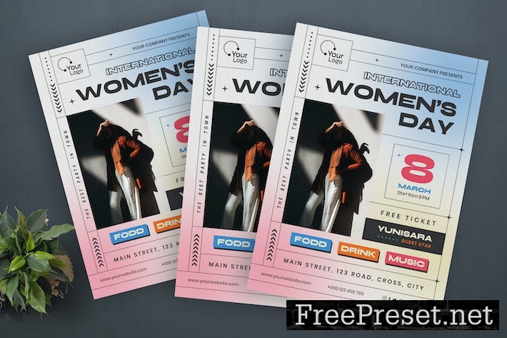 Women's Day Flyer Template 82MD3BC