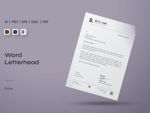 Word Letterhead | Dotte