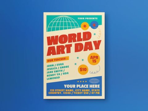 World Art Day Flyer GT6V539