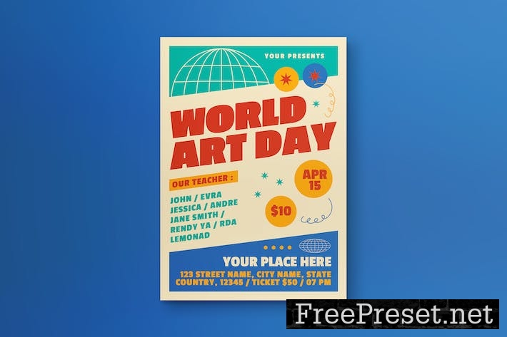 World Art Day Flyer GT6V539