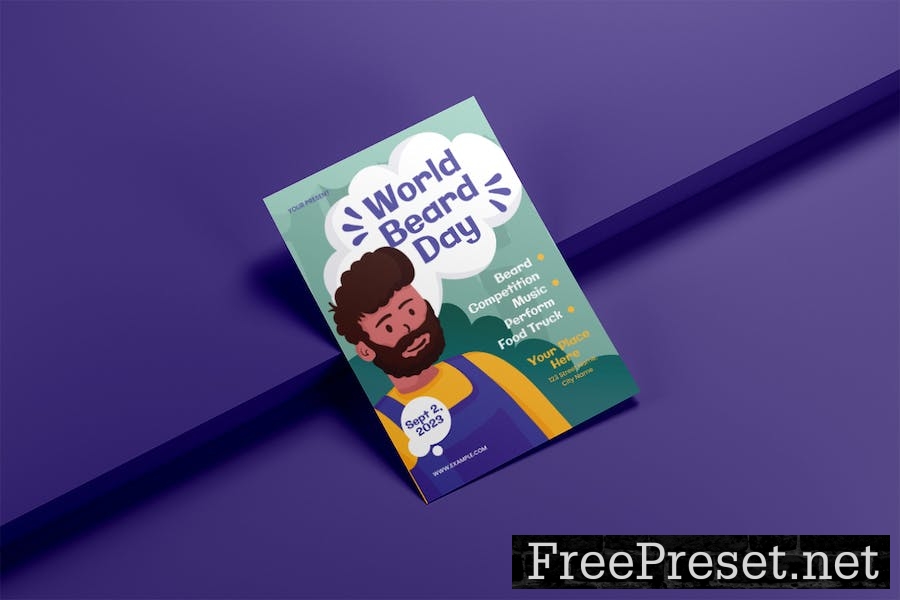 World Beard Day - Flyer Media Kit YE8F6GH