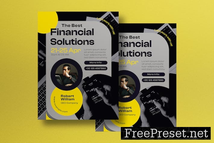 Yellow Modern Finance Flyer MGKEPLE