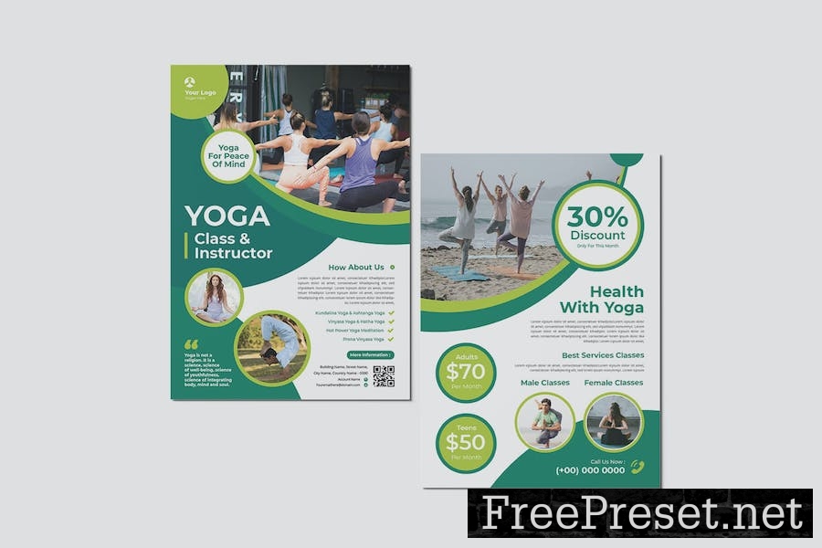 Yoga Instructor Flyer FK84UET