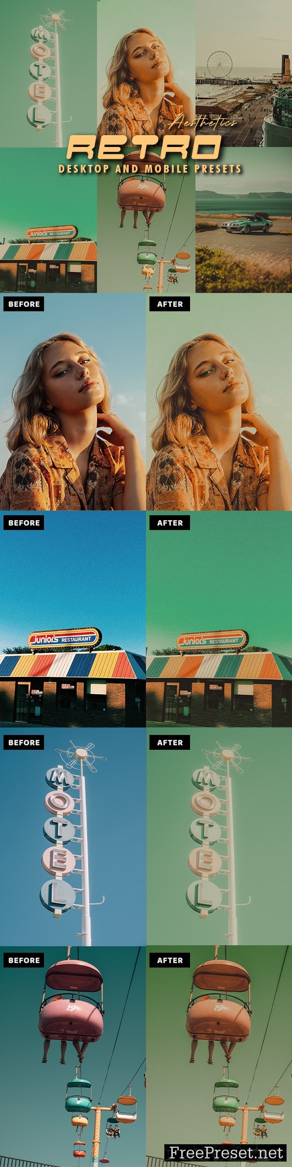 10 Retro Aesthetics Lightroom Presets