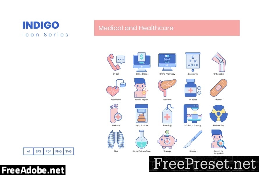 105 Medical & Healthcare Line Icons