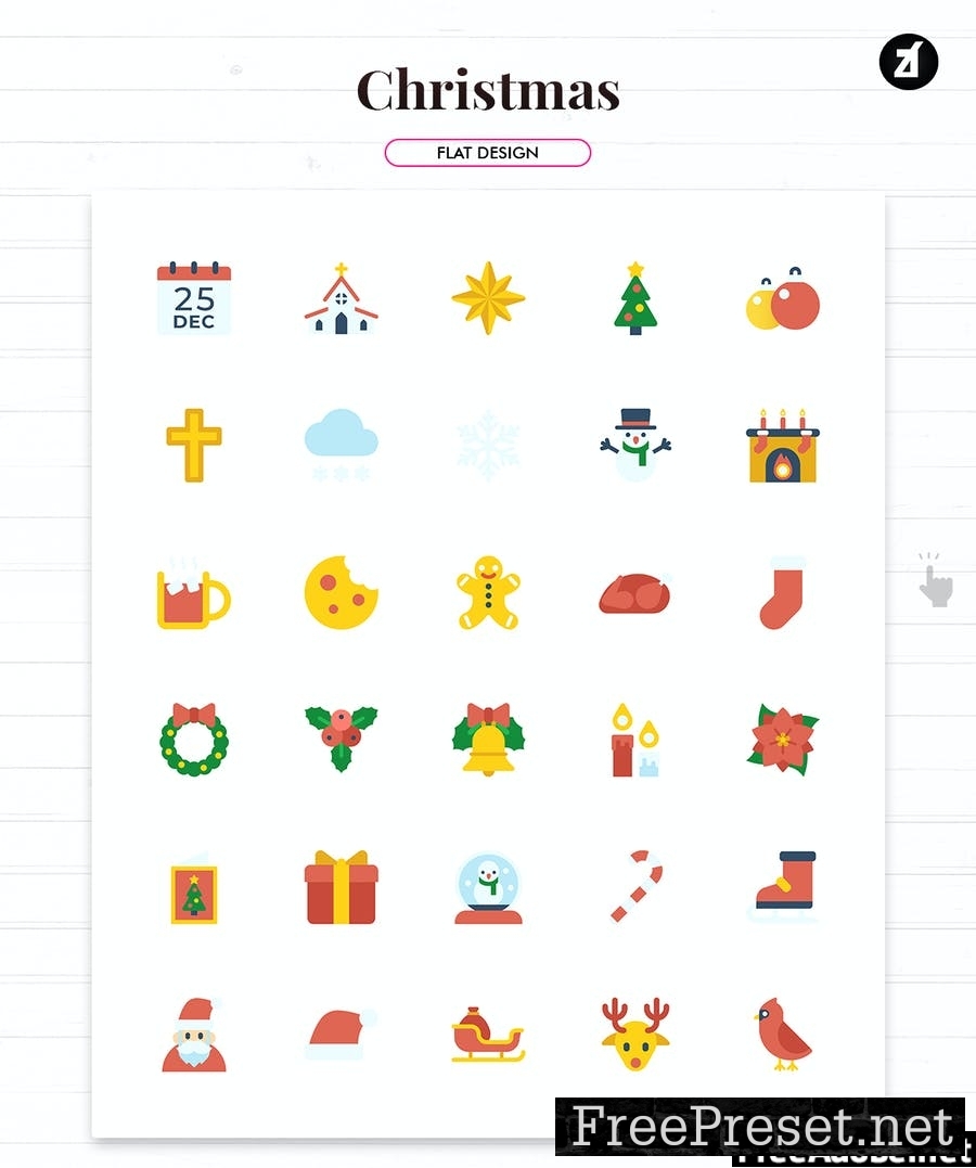 110 Christmas elements icon pack QC7ZVM4