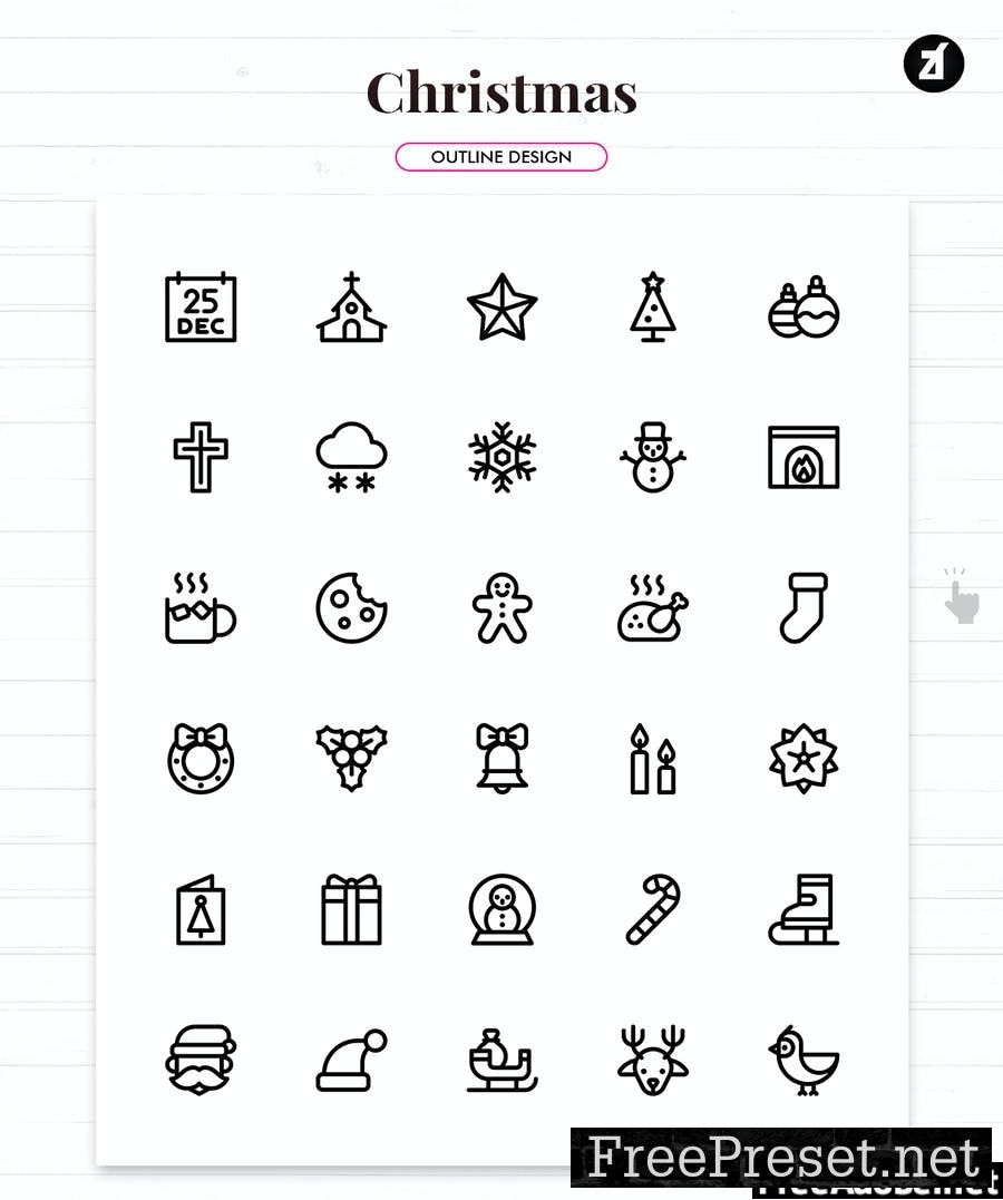 110 Christmas elements icon pack QC7ZVM4