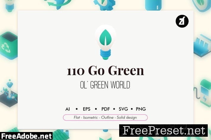 110 Go green elements icon pack SHZYEK4