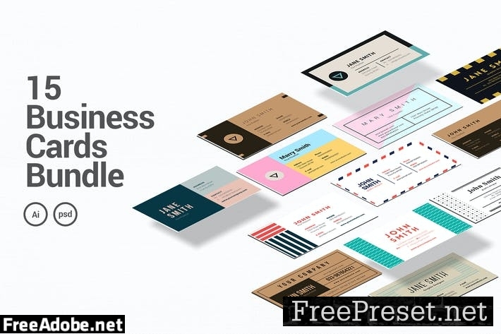 15 Business Cards Bundle WPY637