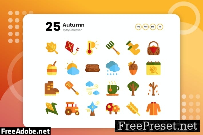 25 Autumn Flat Icon M8XE9B9