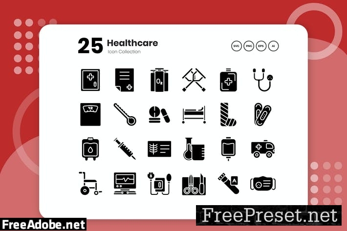 25 Healthcare Glyph Icon T2WC6RN