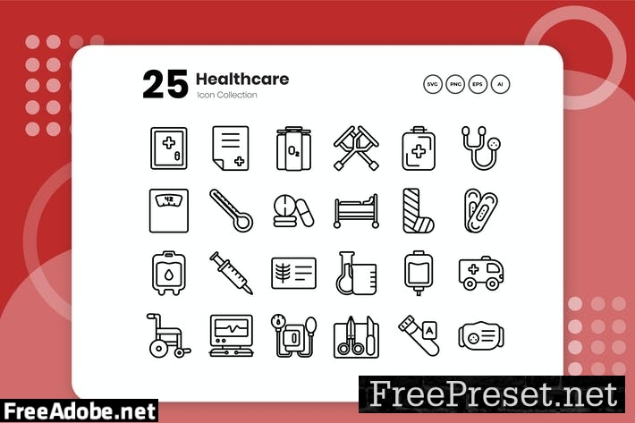 25 Healthcare Outline Icon PQN43FK