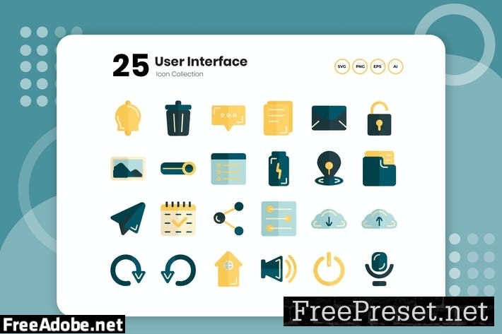 25 User Interface Flat Icon XU7VUSF