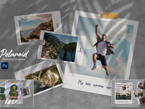 3 Polaroid Photo Templates 13470471