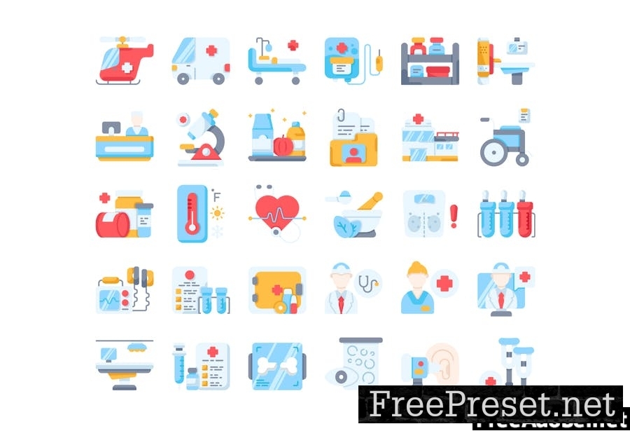 30 Fill Iconset Medical with 3 styles FWSZ4M2