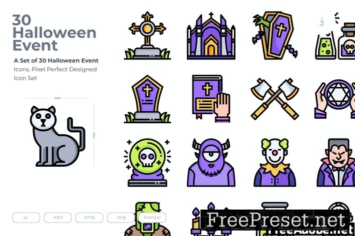 30 Halloween Event Icons SUMWG7K