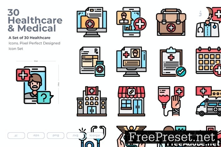 30 Healthcare Icons HGPRKZL