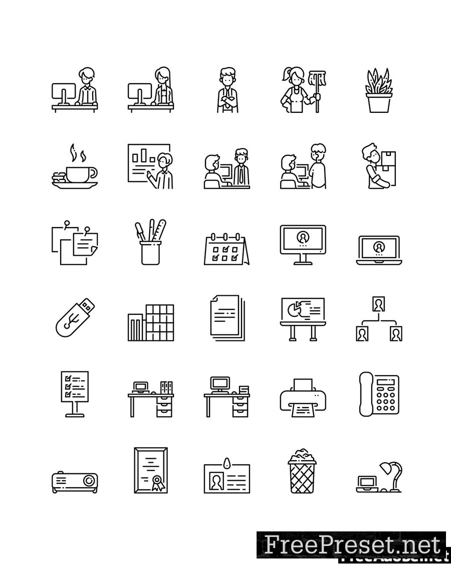 30 Office icon set