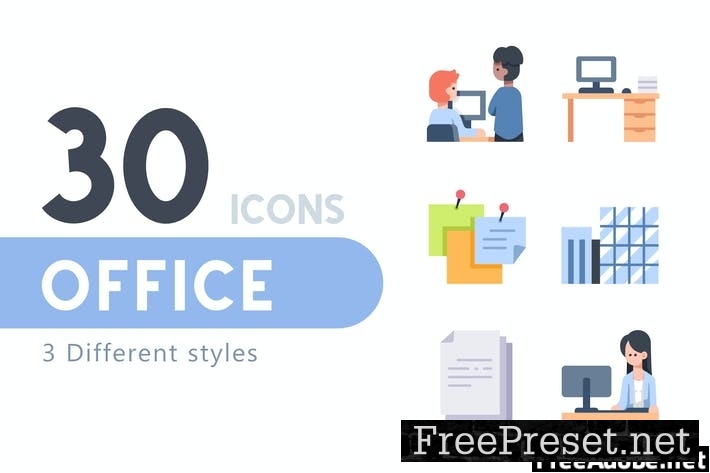 30 Office icon set P7S4Q5A