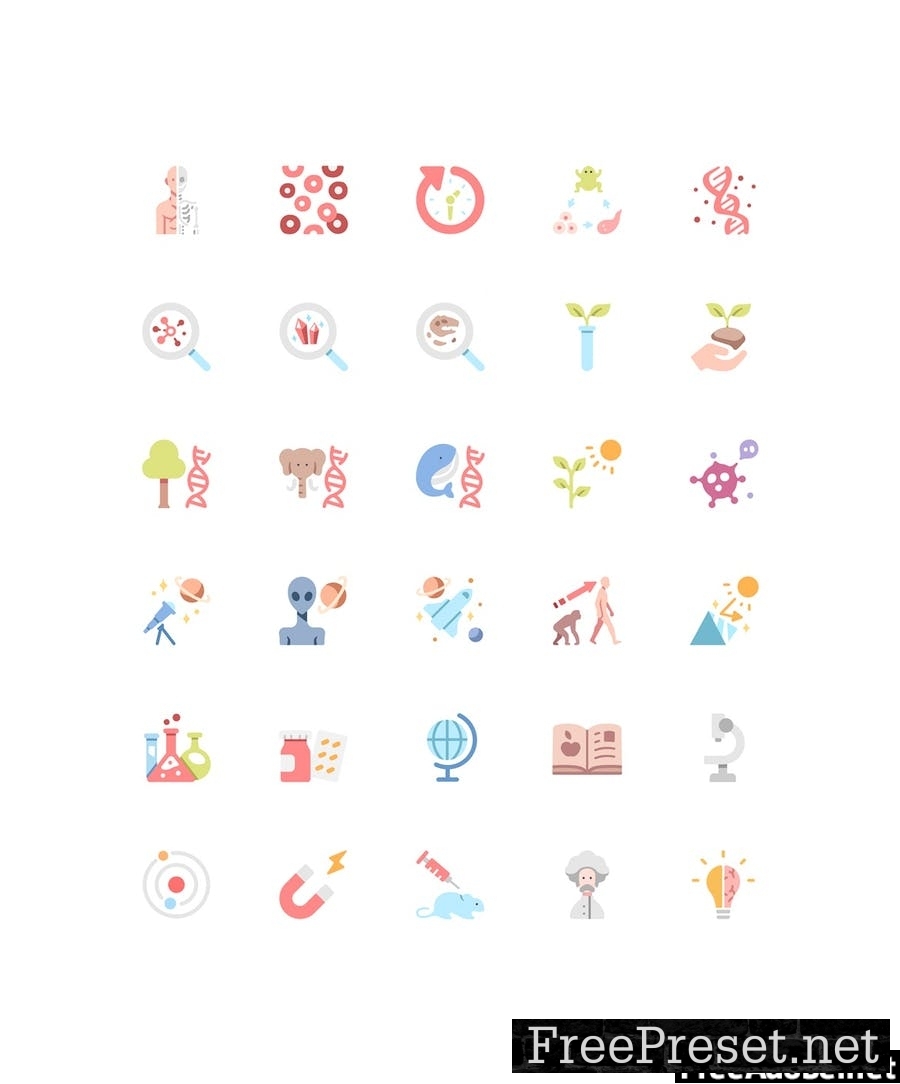 30 Science icon set