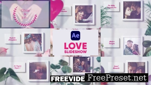 after effects template free download lovers slideshow kit