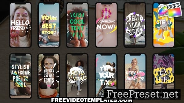 Instagram Text Stories | FCPX - Video Template - 38662794