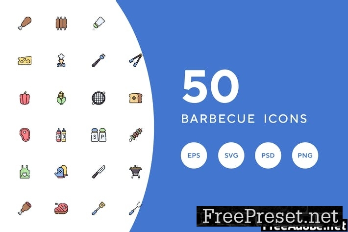 50 Barbecue Icons EYQ432U