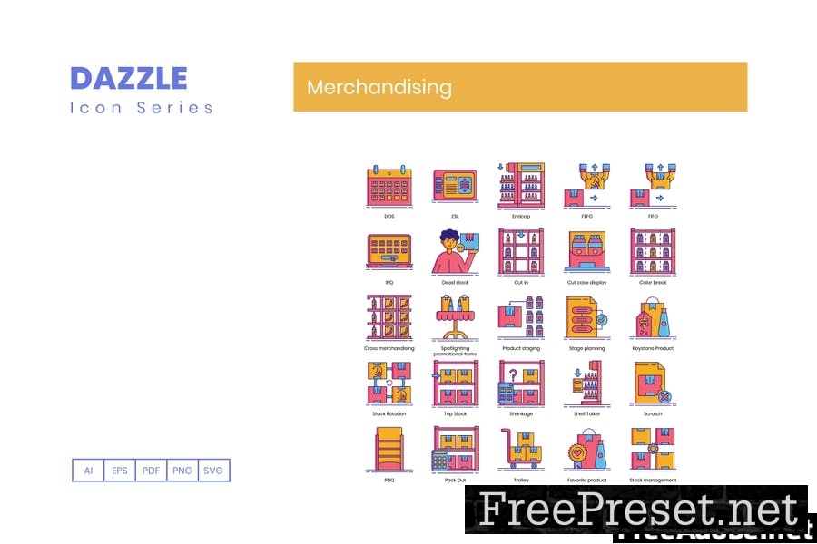 65 Merchandising Line Icons