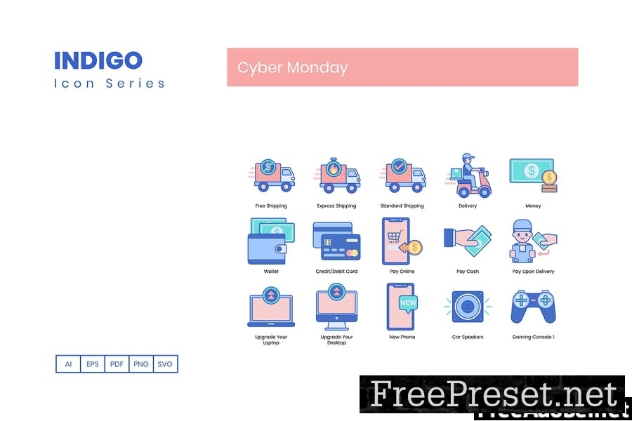 70 Cyber Monday Line Icons