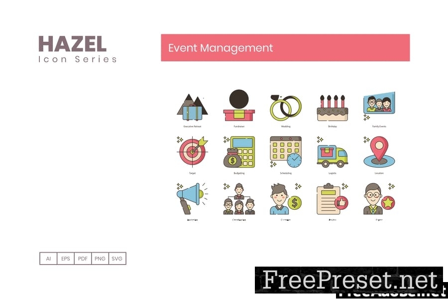 75 Event Management Line Icons