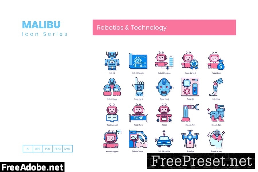 75 Robotics & Technology Line Icons U663EFA